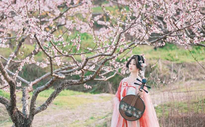 夏煦 – 《古风桃花人像》[19P]